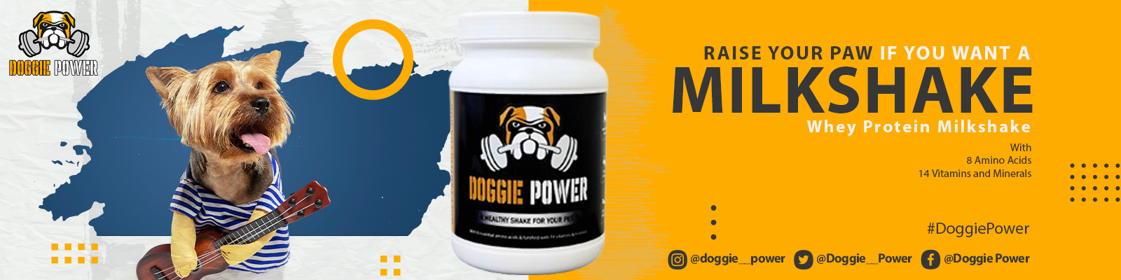 Raise your paw if you want a Milkshake Doggie Power Dog Supplement